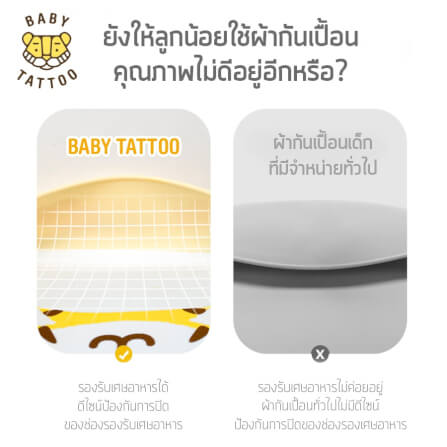 ผ้ากันเปื้อนซิลิโคน BABYTATTOO แบบที่ 2 _1