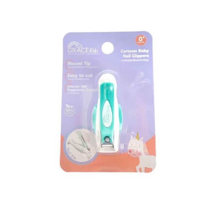 กรรไกรตัดเล็บเด็กลายการ์ตูน Grace Kids สีเขียว_0