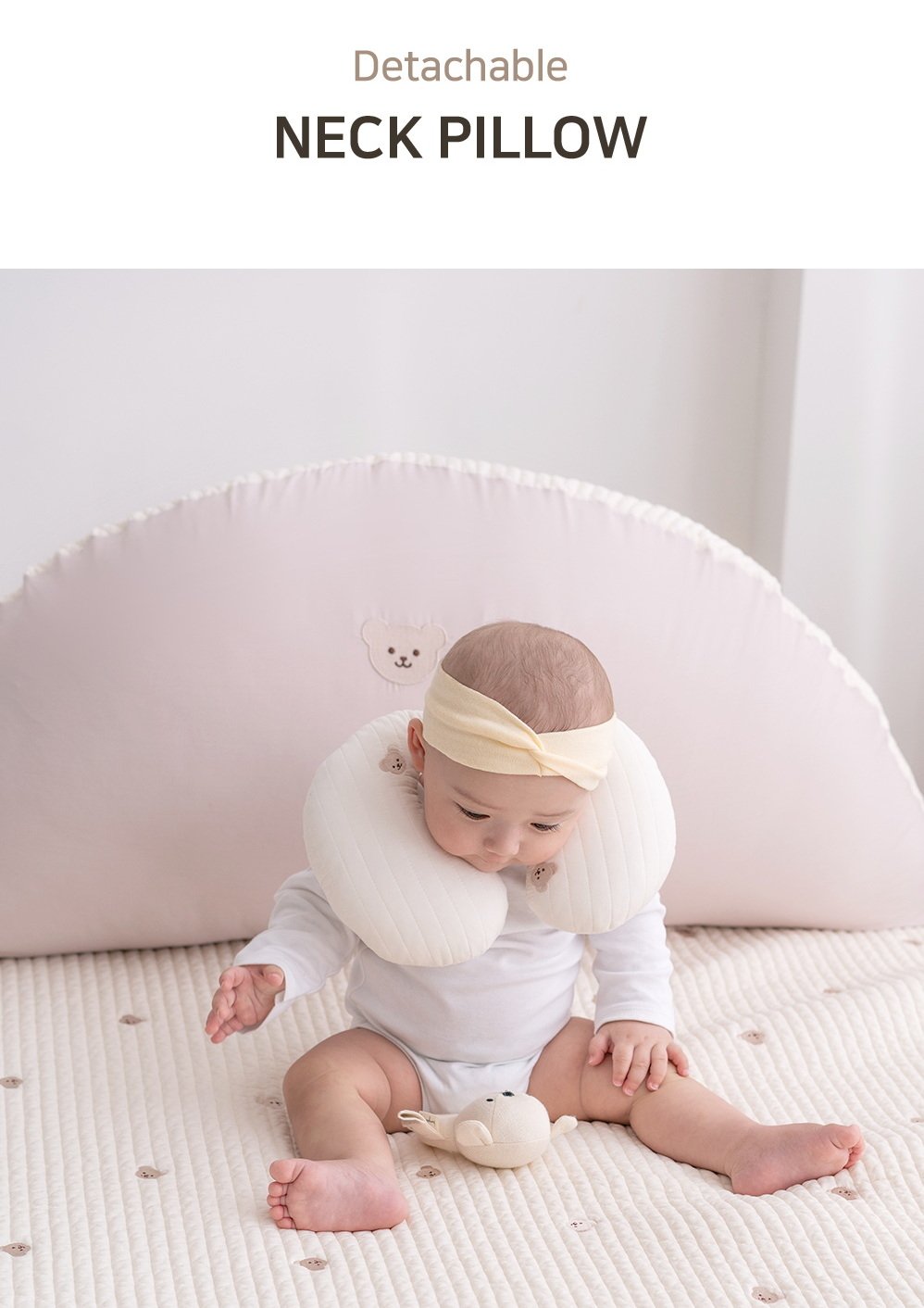 เบาะรองรถเข็น คาร์ซีท ARIBEBE ผ้า MICROMODAL ลายสุนัขจิ้งจอก ฟ้า/ขาว_4