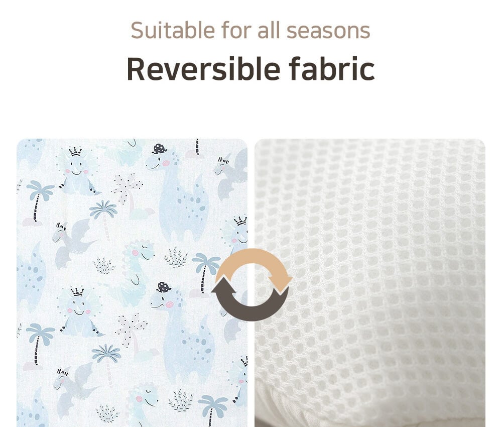 เบาะรองรถเข็น คาร์ซีท ARIBEBE ผ้า MICROMODAL ลายไดโนเสาร์_2