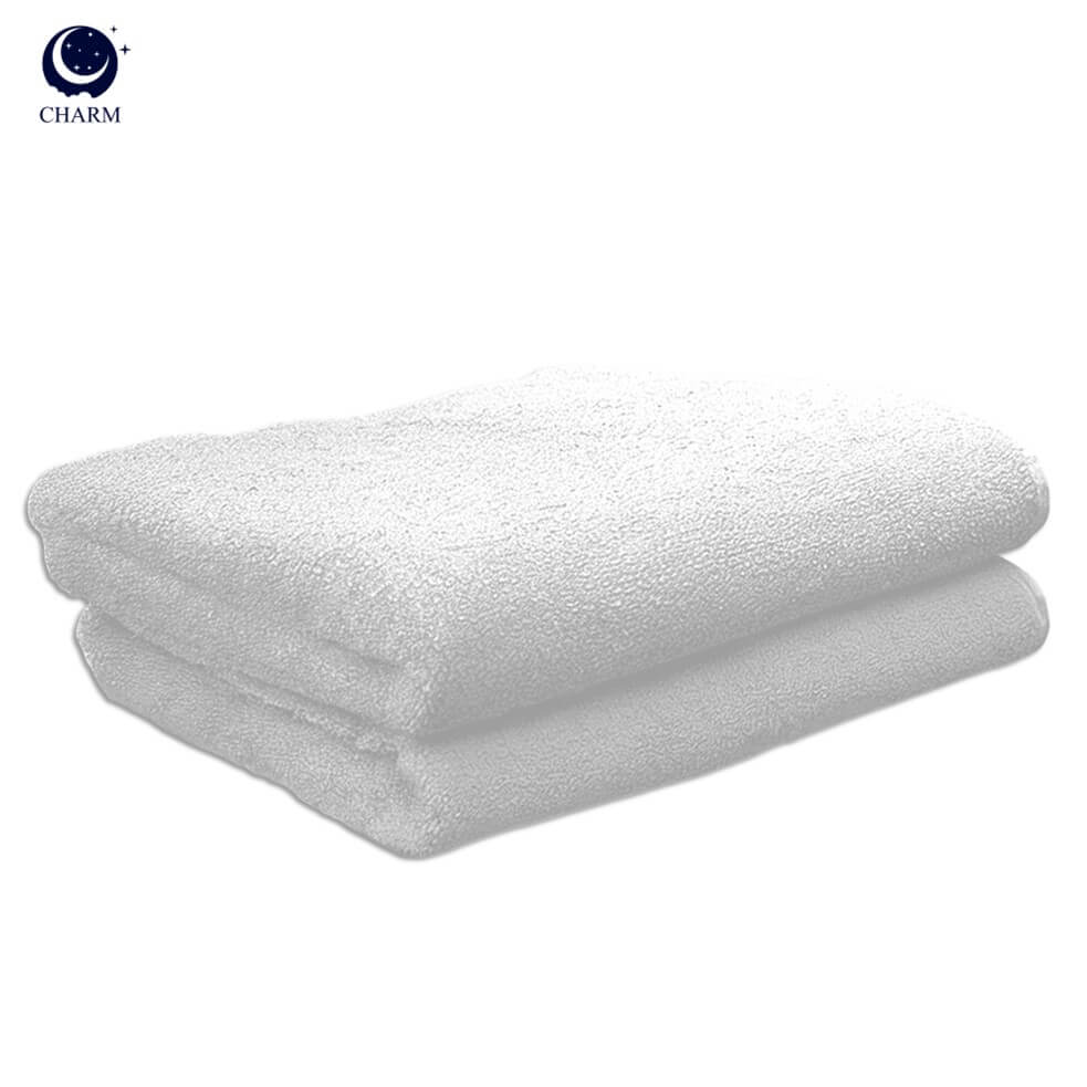 ผ้าขนหนู CHARM POOL ขนาด 100X150 ซม. สี WHITE