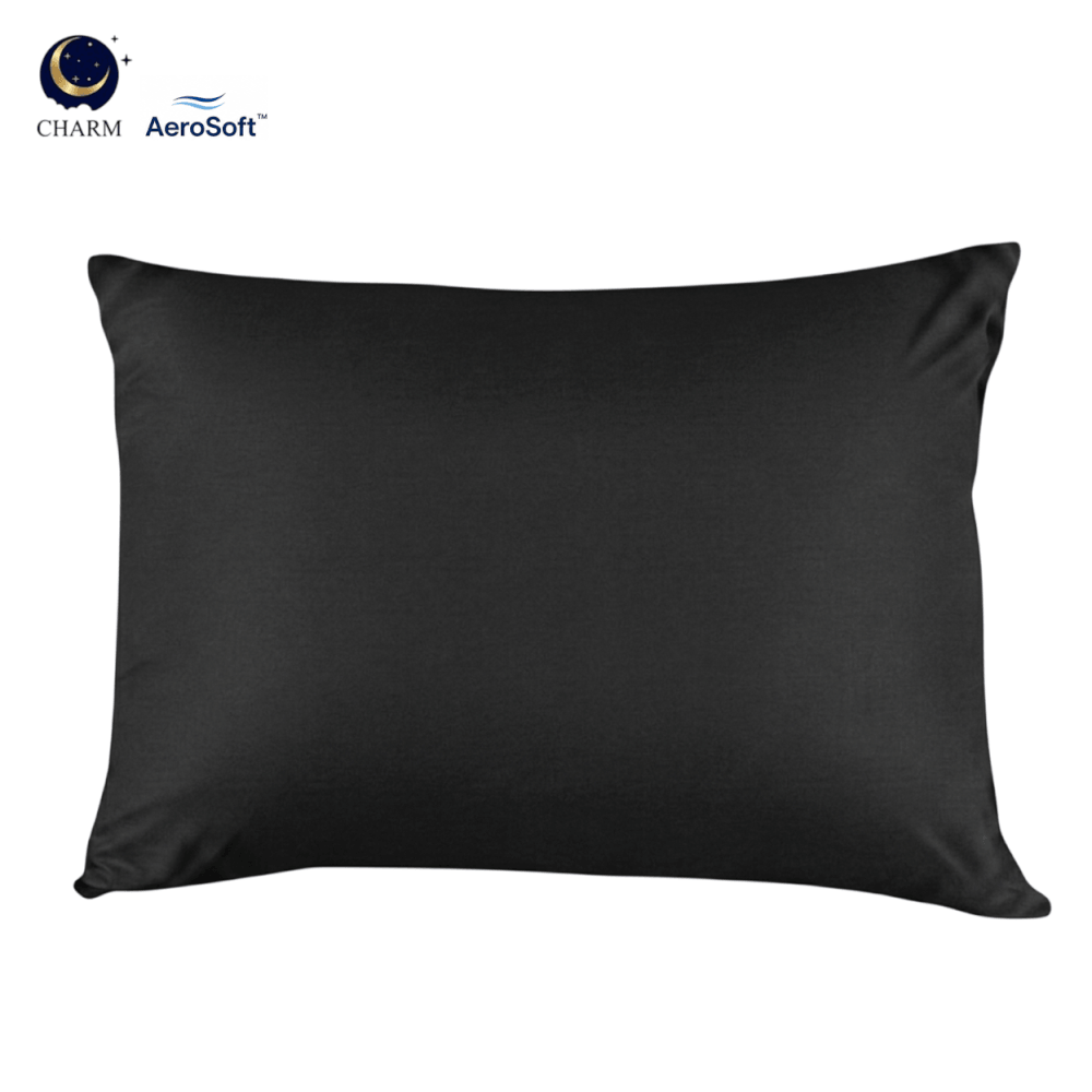 ปลอกหมอนหนุน CHARM AEROSOFT&trade; MICROTEX 26 X 36 นิ้ว สีดำ