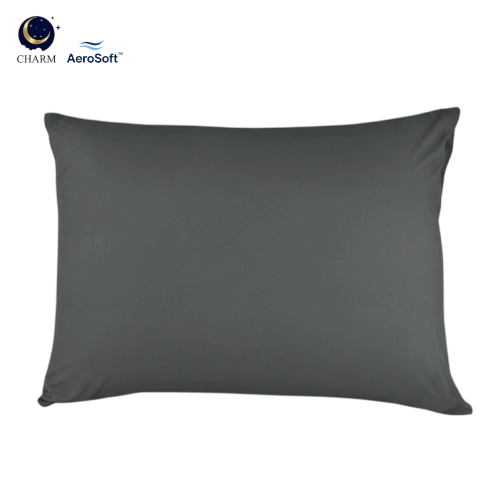 ปลอกหมอนหนุน CHARM AEROSOFT&trade; MICROTEX 26 X 36 นิ้ว สีเทาเข้ม