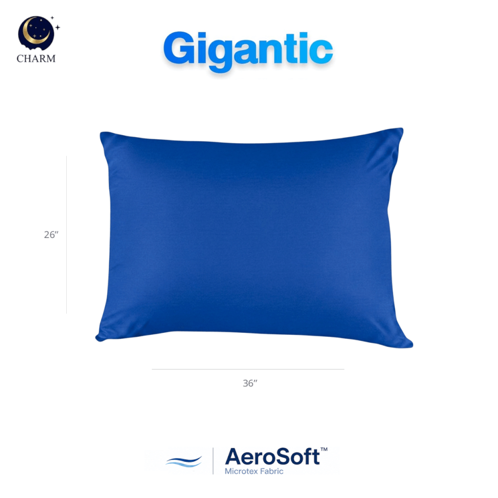 ปลอกหมอนหนุน CHARM ROYAL BLUE AEROSOFT&trade; MICROTEX 26 X 36 นิ้ว สีน้ำเงิน