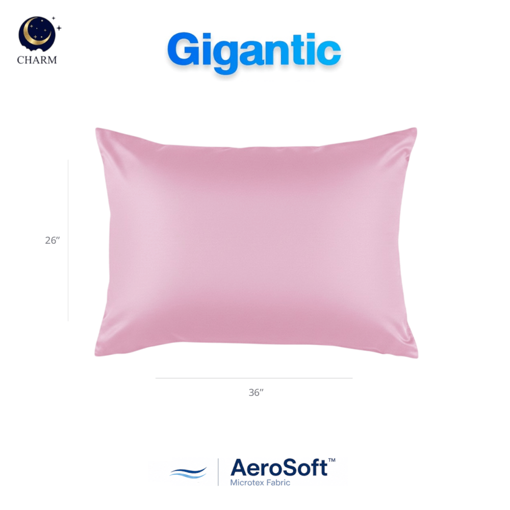 ปลอกหมอนหนุน CHARM AEROSOFT&trade; MICROTEX 26 X 36 นิ้ว สีชมพู