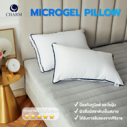 หมอนสุขภาพ CHARM HYPNOSIS ไมโครเจล 700 กรัม ขนาด 19