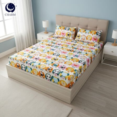 ชุดผ้าปูที่นอน 3.5 ฟุต 2 ชิ้น CHARM สี WILDLIFE คอลเลคชั่น DREAMY (ไม่รวมผ้านวม)_2