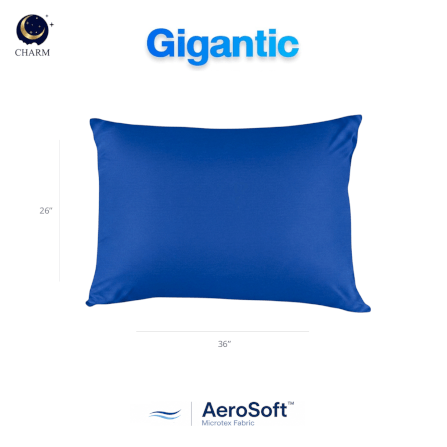 ปลอกหมอนหนุน CHARM ROYAL BLUE AEROSOFT™ MICROTEX 26 X 36 นิ้ว สีน้ำเงิน_2