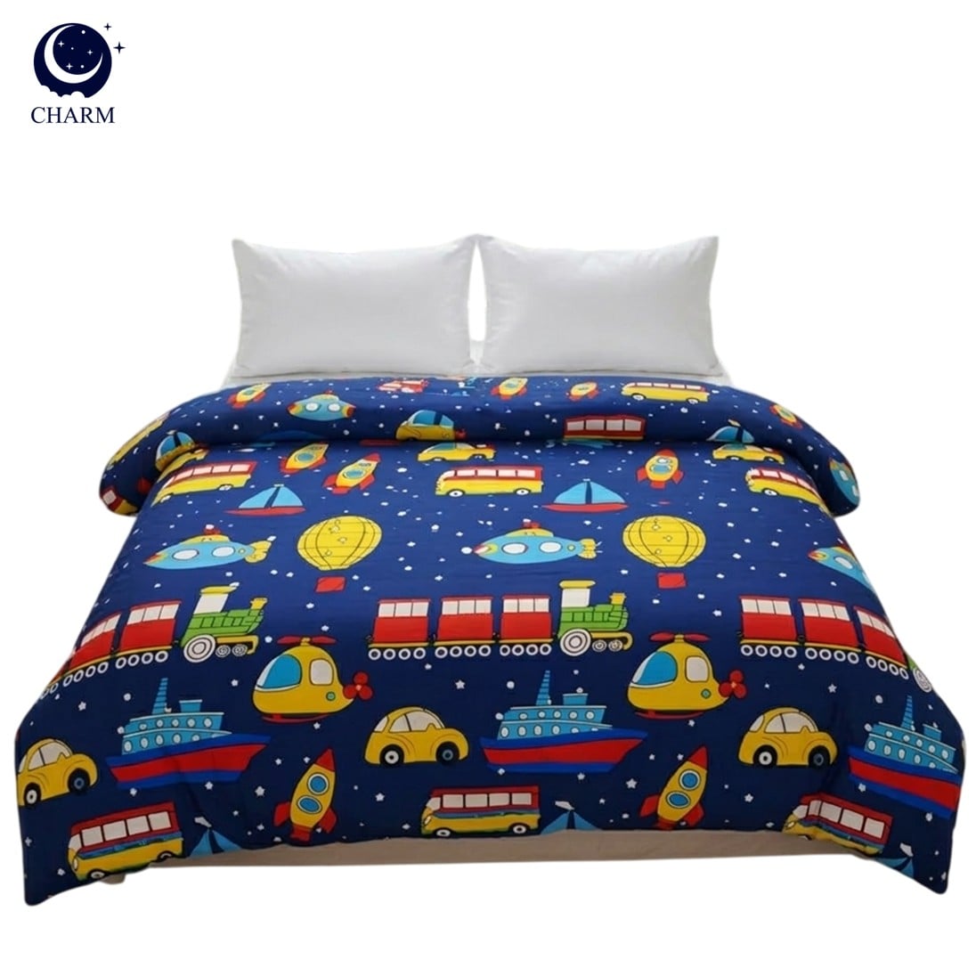 ผ้าห่มนวม CHARM คอลเลคชั่น DREAMY 5 FT SIZE 160×210 ซม. ลาย TRAVEL TIME_0