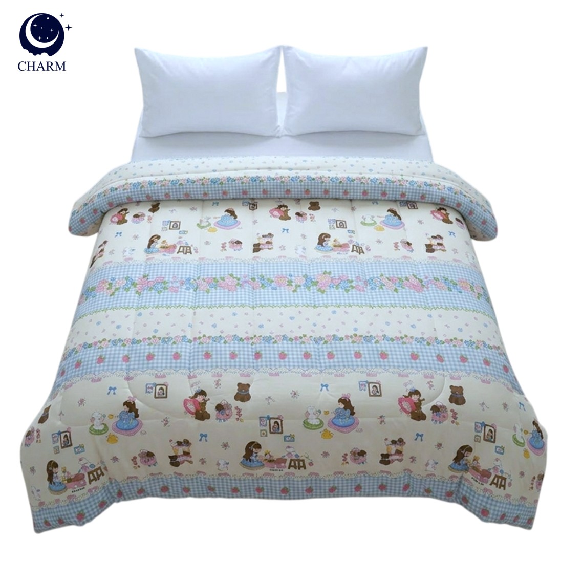 ผ้าห่มนวม CHARM คอลเลคชั่น DREAMY 5 FT SIZE 160×210 ซม. ลาย SWEET GIRL_0