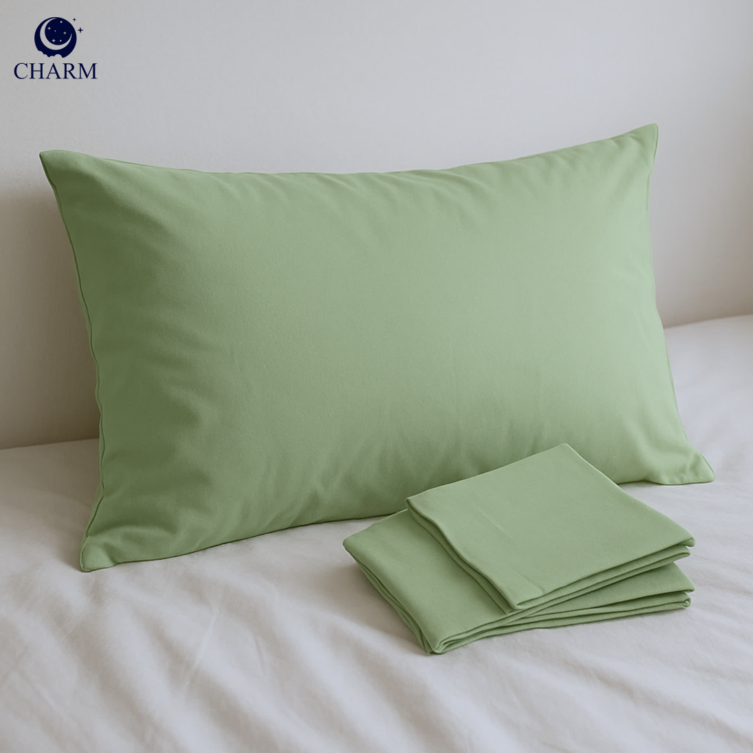 ปลอกหมอน CHARM CLASSIC ขนาด 20X 30 นิ้ว สี SAGE GREEN_1