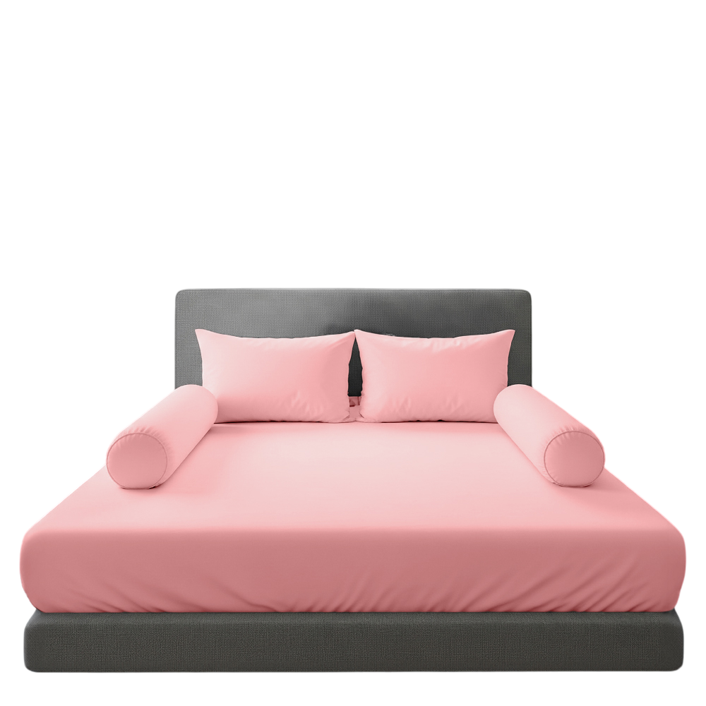 ชุดผ้าปูที่นอน 3.5 ฟุต Charm รุ่น คลาสสิค สีชมพู ไม่รวมผ้านวม_1