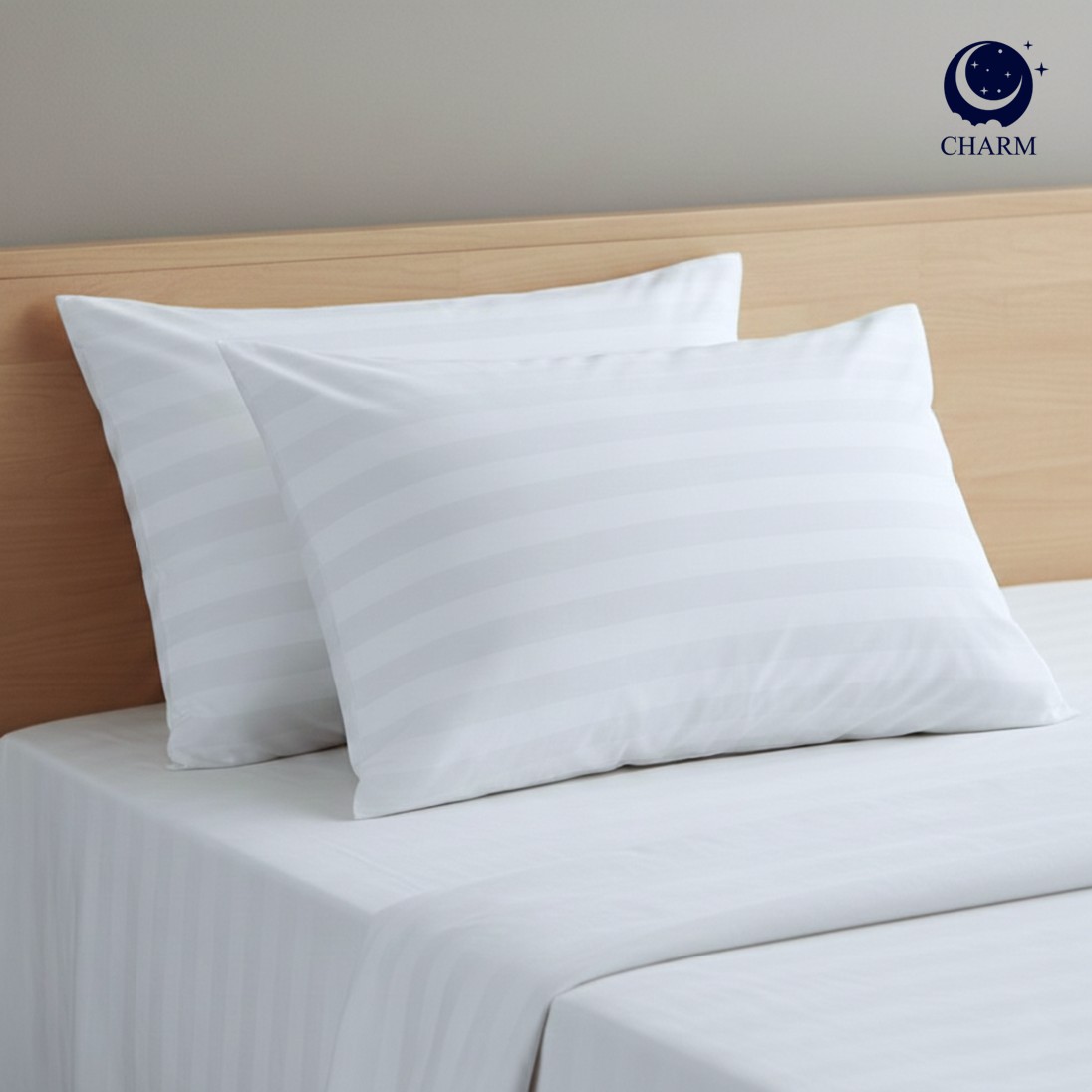 CHARM หมอนหนุน รุ่น COMFORT แพ็คคู่ ขนาด 17 X 27 นิ้ว นุ่มสบาย ใช้ได้ทุกวัน_1