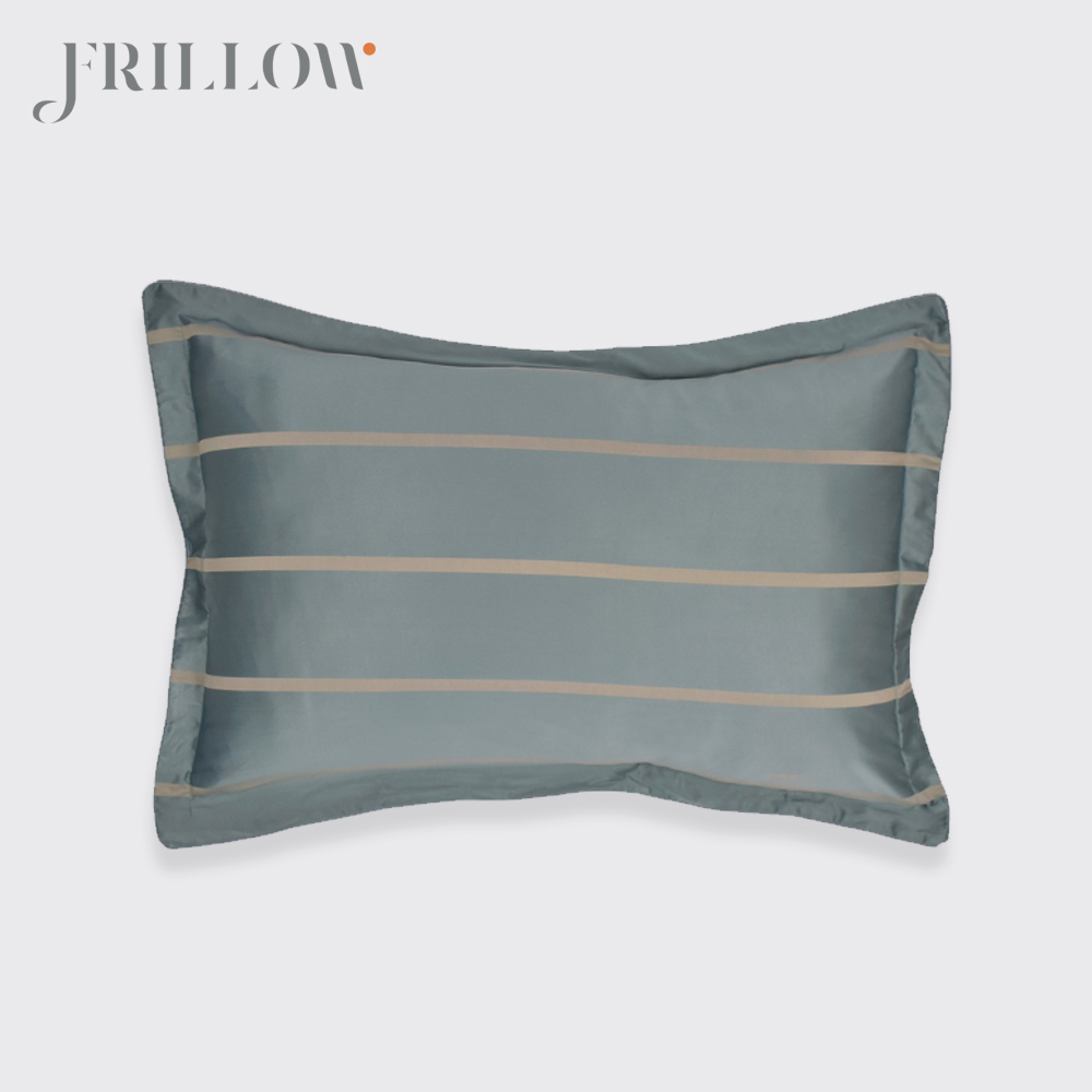ชุดผ้าปูที่นอน  3.5ฟุต 2ชิ้น FRILLOW 800TC COTTON SILK สี ECLIPSE GREY คอลเลคชั่น PRESTIGE_3