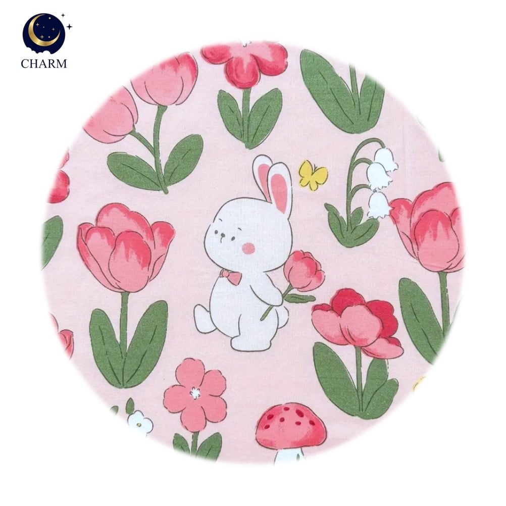 ชุดผ้าปูที่นอน 6 ฟุต 4 ชิ้น CHARM สี PINK TULIP คอลเลคชั่น DREAMY_3