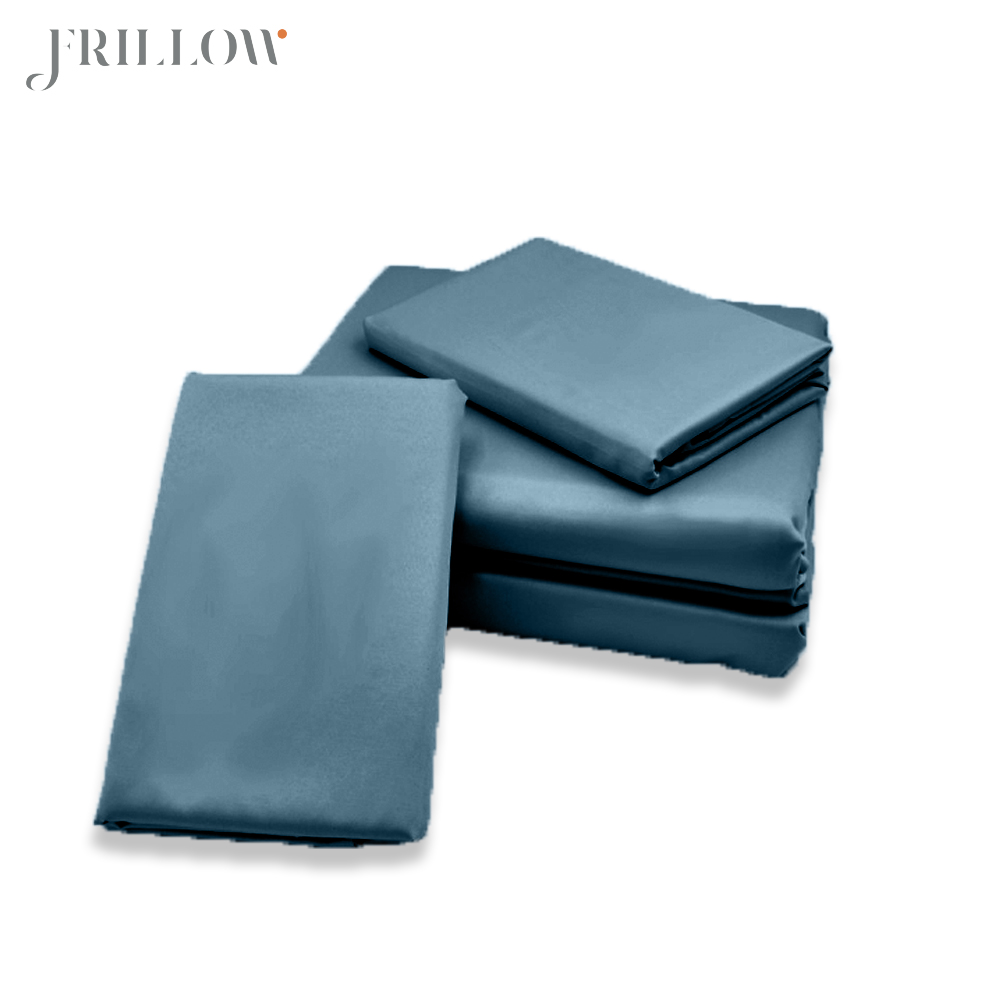 ชุดผ้าปูที่นอน 5ฟุต 3ชิ้น FRILLOW 800TC COTTON SILK  สี เขียว GREEN คอลเลคชั่น PRESTIGE_3