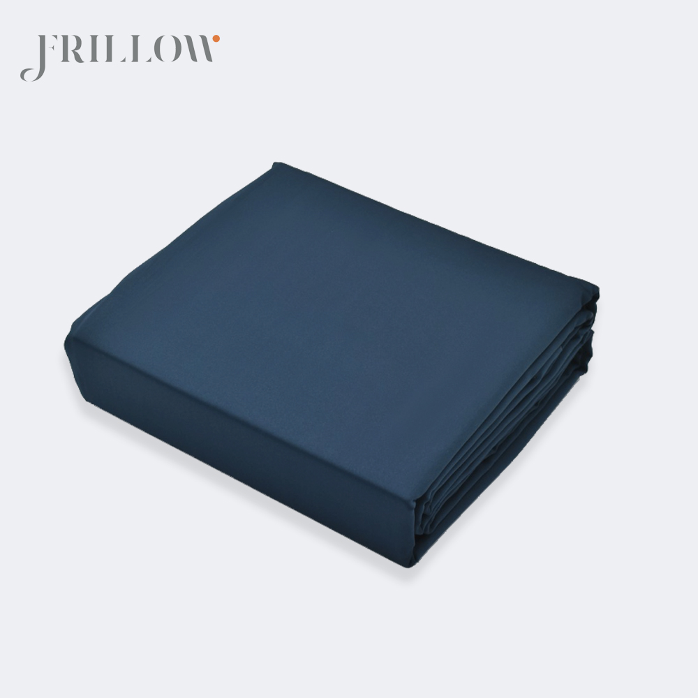 ชุดปลอกผ้านวม 70X90 นิ้ว FRILLOW 800TC COTTON SILK – สี NAVY BLUE  คอลเลคชั่น PRESTIGE_3