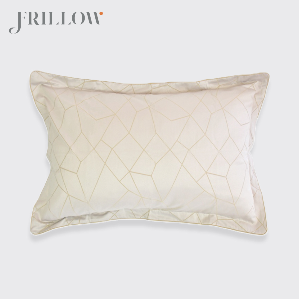 ชุดผ้าปูที่นอน 5 ฟุต 3 ชิ้น FRILLOW 800TC สี FLAWLESS SAND คอลเลคชั่น PRESTIGE_4