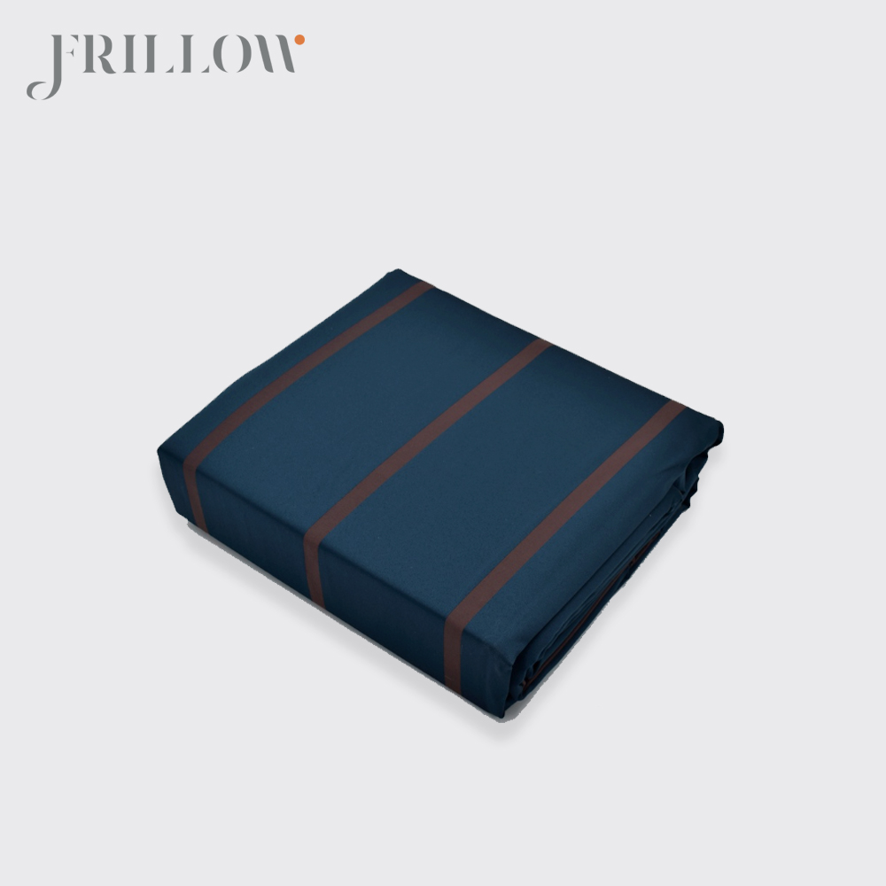 ชุดผ้าปูที่นอน 3.5ฟุต 2ชิ้น FRILLOW THE SUPERIORITY สี MIDNIGHT BLUE คอลเลคชั่น PRESTIGE_4