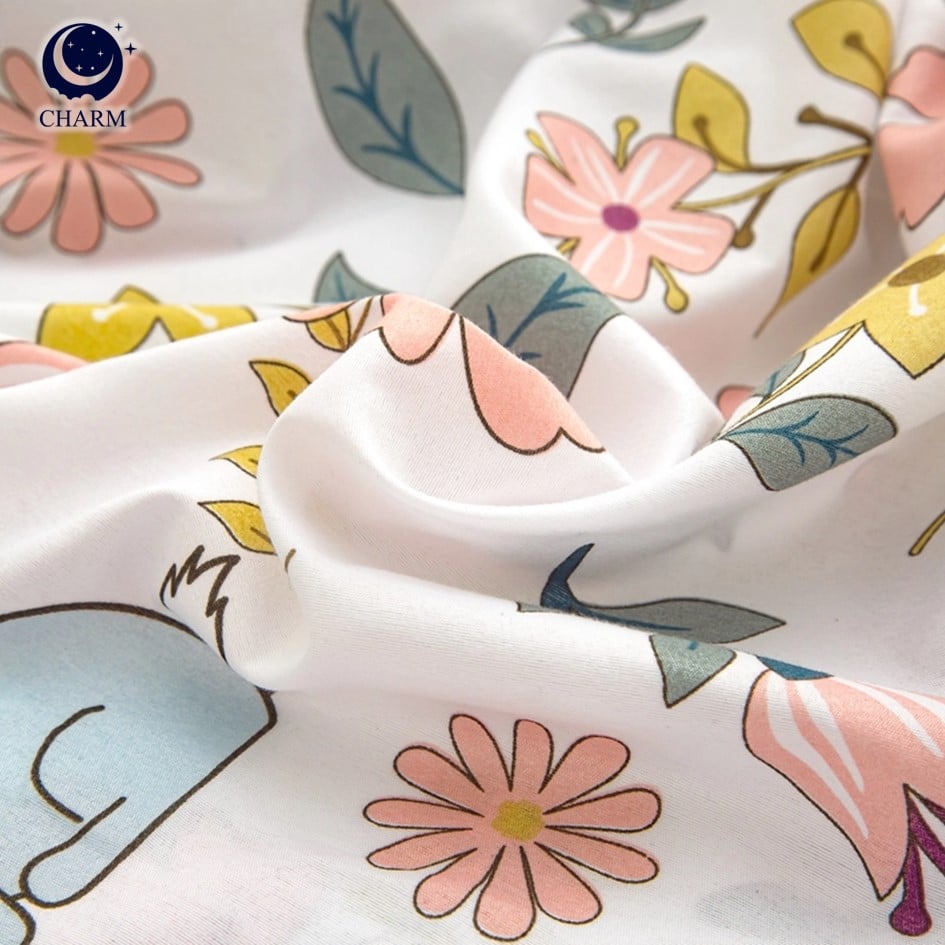 CHARM DREAMY ชุดผ้าปูที่นอน 6ฟุต 5ชิ้น ลาย RABBIT TALE – ผ้าปูที่นอน พร้อมปลอกหมอน (ไม่รวมผ้านวม)_5