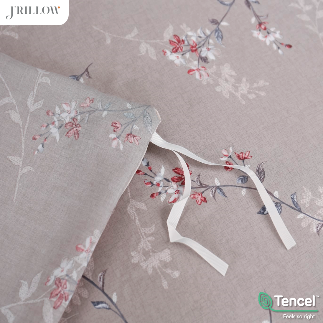 ปลอกผ้านวม 60X80 นิ้ว FRILLOW TENCEL™ 1180TC สี LADY FREESIA_8