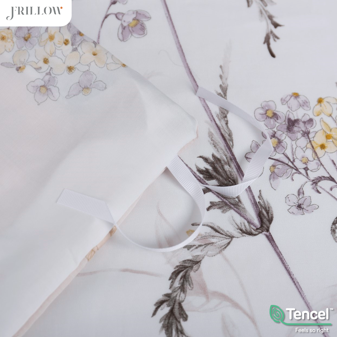 ปลอกผ้านวม 60X80 นิ้ว FRILLOW TENCEL™ 1180TC สี LADY DAPHNE_9