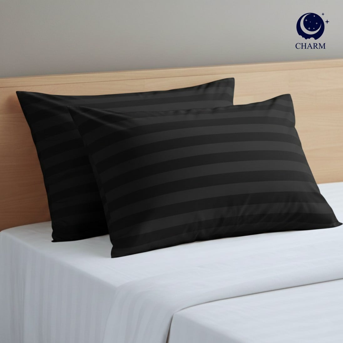 CHARM หมอนหนุน รุ่น COMFORT แพ็คคู่ ขนาด 17 X 27 นิ้ว OLIVE BLACK_7