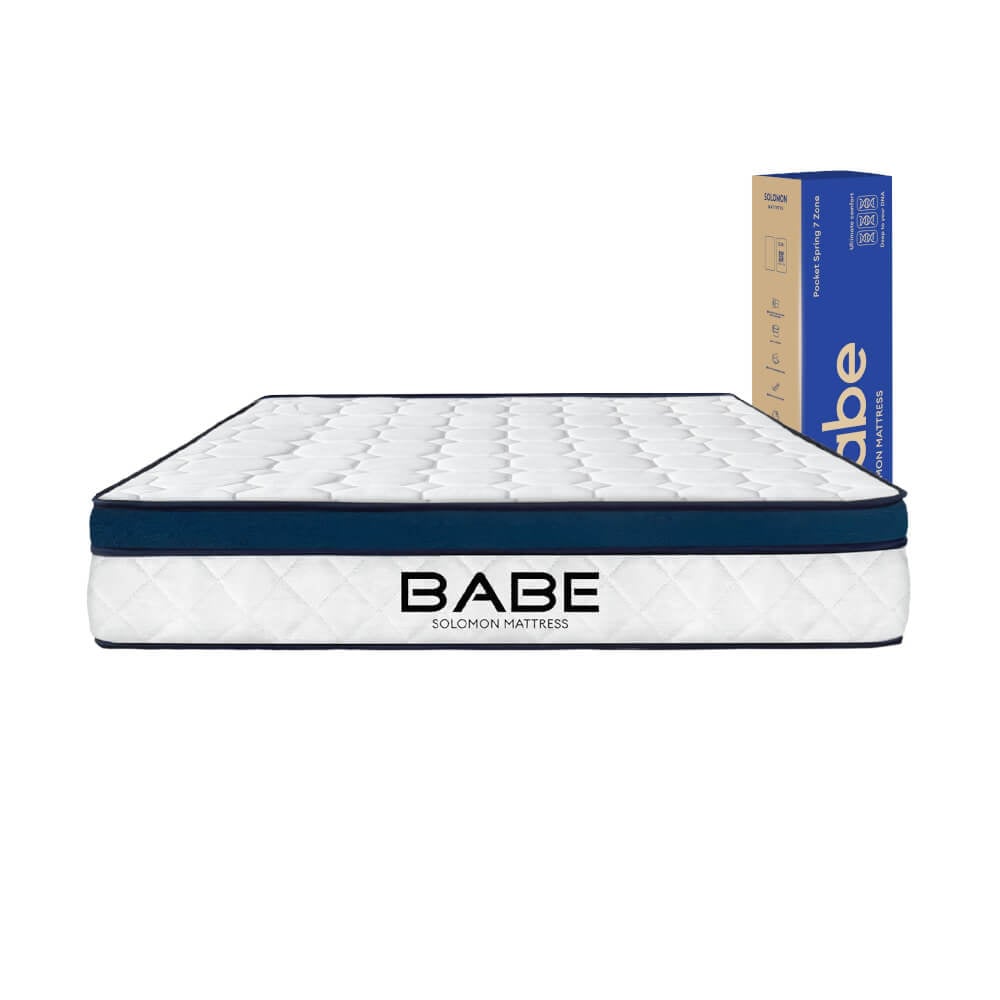 ที่นอนพ็อกเก็ตสปริง 6 ฟุต SOLOMON รุ่น BABE หนา 9 นิ้ว จัดส่งแบบอัดสุญญากาศ_0