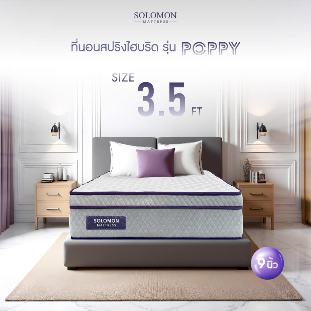 ที่นอน 3.5 ฟุต SOLOMON รุ่น POPPY หนา 9 นิ้ว_8