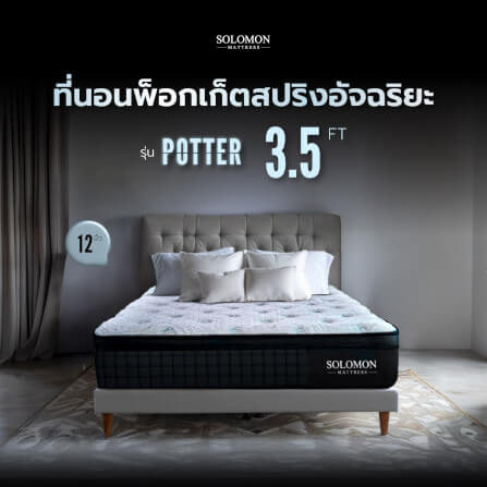 ที่นอน SOLOMON รุ่น POTTER 3.5 ฟุต หนา 12 นิ้ว จัดส่งแบบอัดสุญญากาศ_1