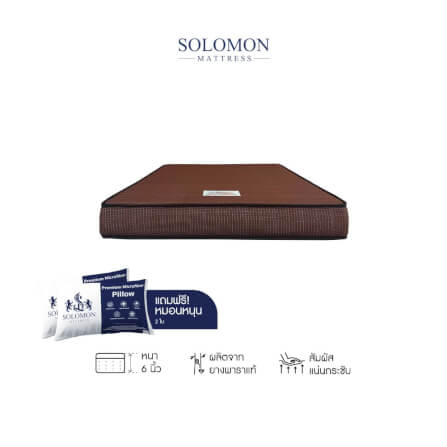 ที่นอนเย็น พ็อกเก็ตสปริง 6 ฟุต หนา 10 นิ้ว SOLOMON รุ่น เมตะรุ รับประกัน10ปี_3