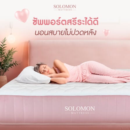 ที่นอนเย็นพ็อกเก็ตสปริง 6 ฟุต SOLOMON รุ่น KISS ME หนา 10 นิ้ว รับประกัน 1 ปี_3