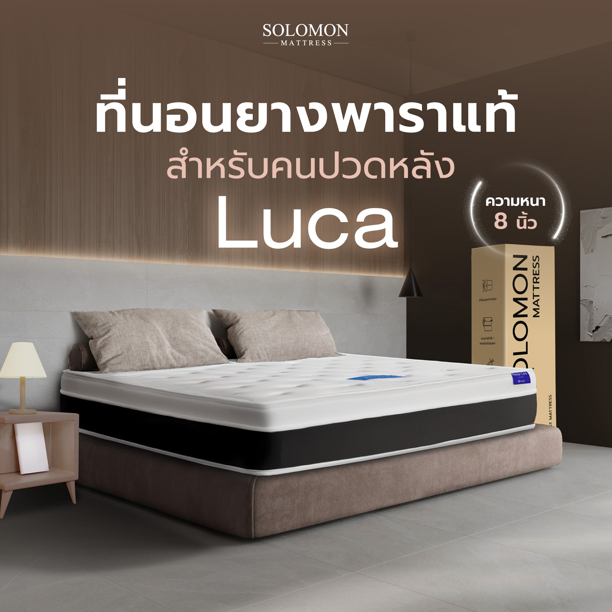 ที่นอน 6 ฟุต SOLOMON รุ่น LUCA หนา 8 นิ้ว_1