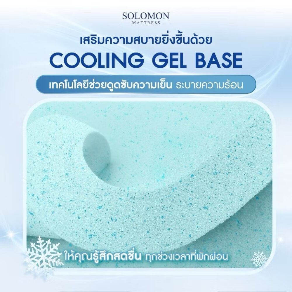 ที่นอน 5 ฟุต SOLOMON รุ่น Cooling Max หนา 6 นิ้ว 