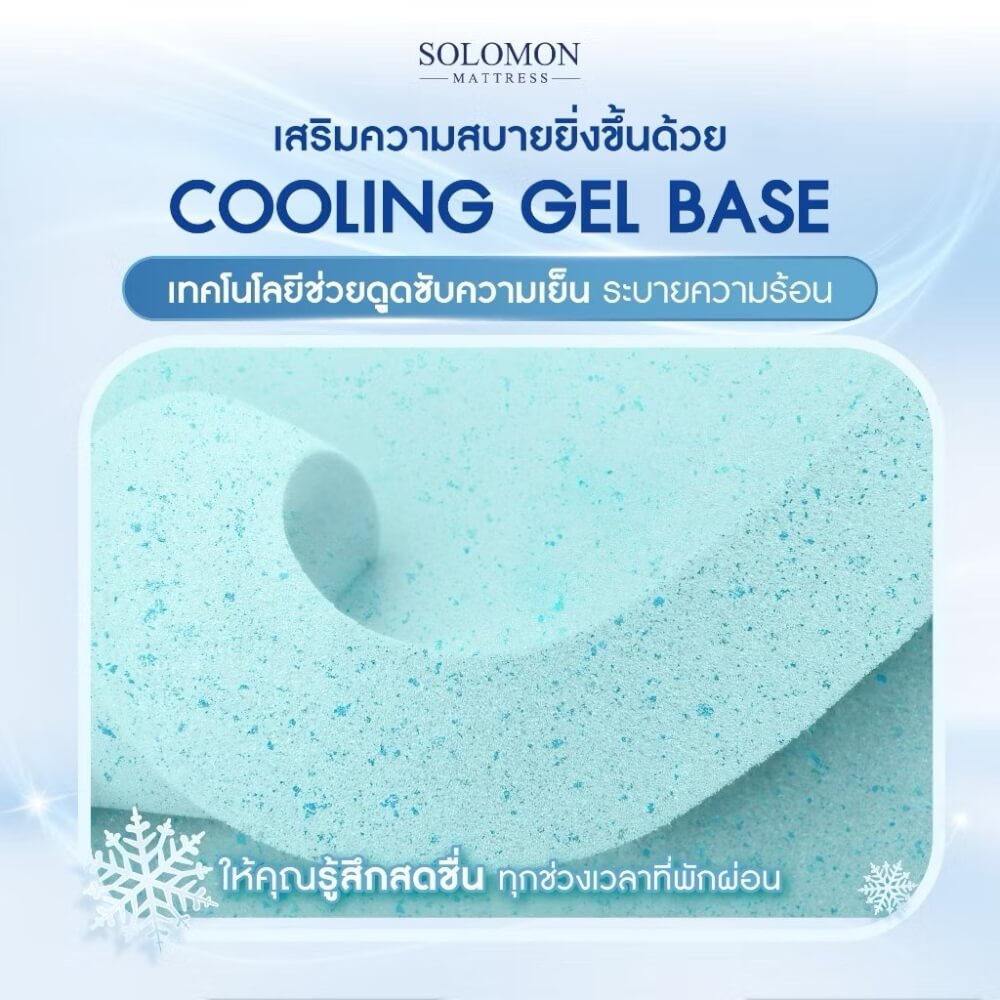 ที่นอน 6 ฟุต SOLOMON รุ่น Cooling Max หนา 6 นิ้ว 