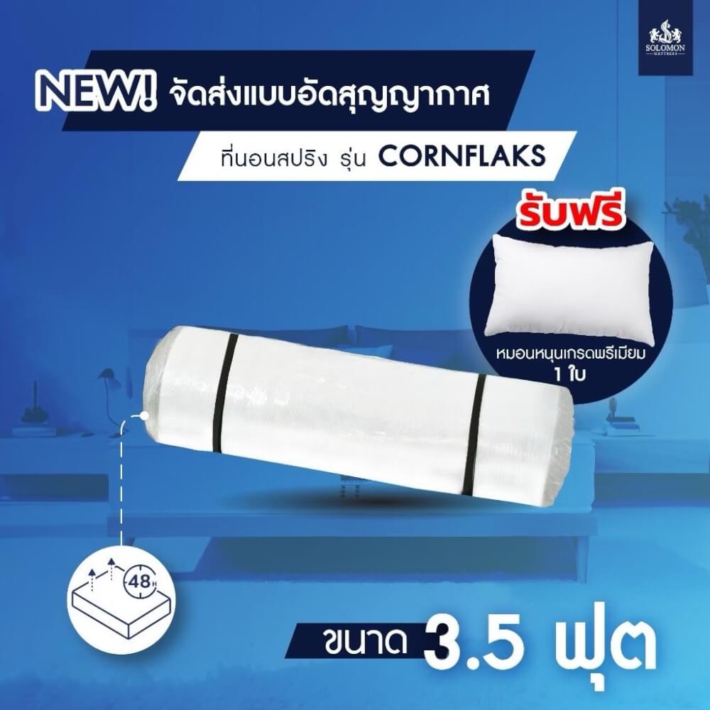 ที่นอน 6 ฟุต SOLOMON รุ่น Cornflaks หนา 9 นิ้ว 