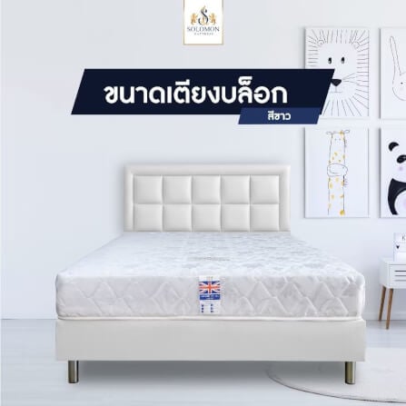 ฐานรองหัวเตียง 3.5 ฟุต SOLOMON สี ขาว_1