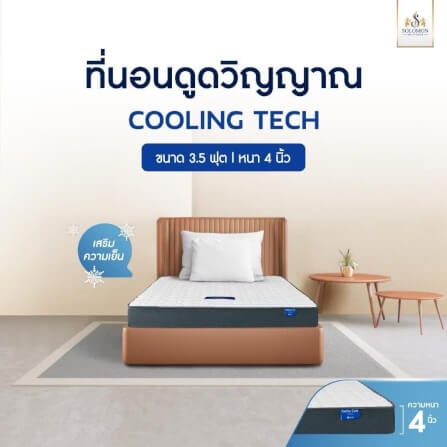 ที่นอน 6 ฟุต SOLOMON รุ่น Cooling Tech หนา 4 นิ้ว_4