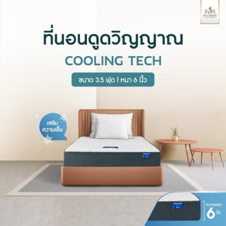 ที่นอน 6 ฟุต SOLOMON รุ่น Cooling Tech หนา 6 นิ้ว_4