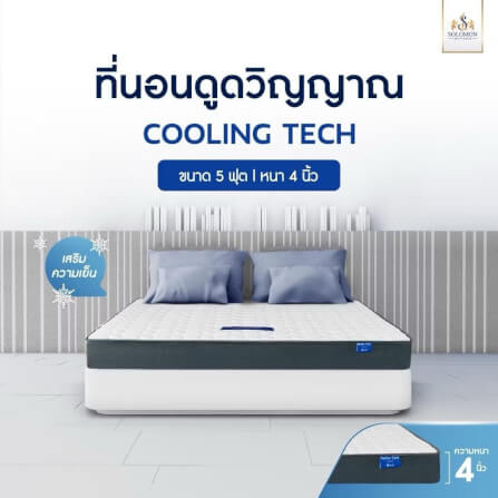 ที่นอน 6 ฟุต SOLOMON รุ่น Cooling Tech หนา 4 นิ้ว_5