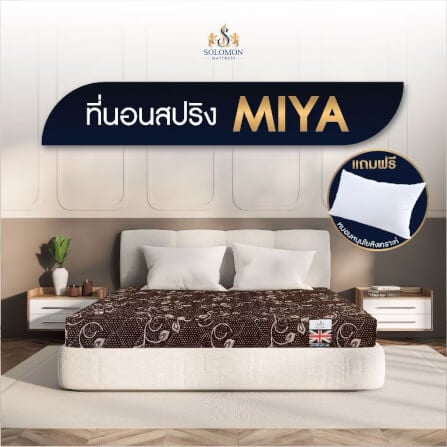 ที่นอน 5 ฟุต SOLOMON รุ่น Miya Plus สีฟ้า หนา 9 นิ้ว_6