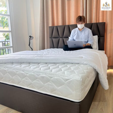 ที่นอน 5 ฟุต SOLOMON รุ่น Miya Plus สีฟ้า หนา 9 นิ้ว_7