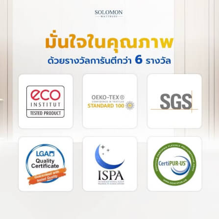 ที่นอนยางพารา 3.5 ฟุต SOLOMON รุ่น Sunshine หนา 6 นิ้ว _7