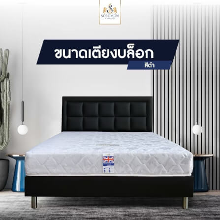 ฐานรองหัวเตียง 5 ฟุต SOLOMON สี ดำ_4