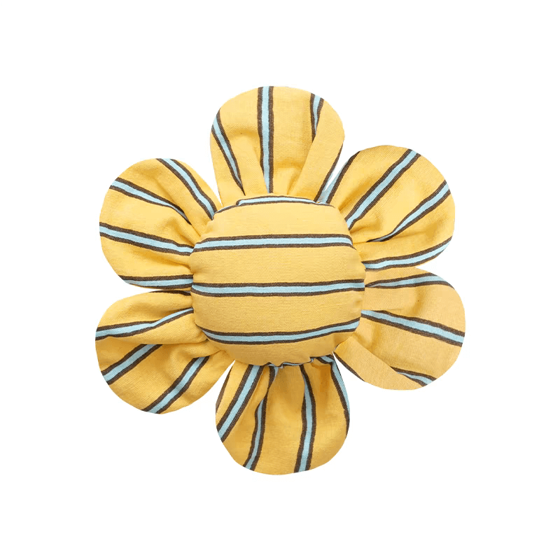 ของเล่นสัตว์เลี้ยง PUPPY GALLERY Stripe Daisy Toy สีเหลือง (มีเสียงเมื่อบีบ)_7