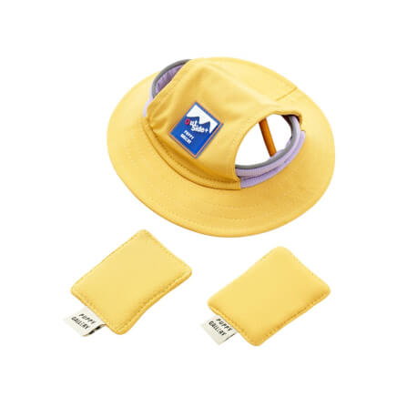 หมวกสัตว์เลี้ยง PUPPY GALLERY ไซซ์ 2XL สีเหลือง มาพร้อม Cooling Pads_1