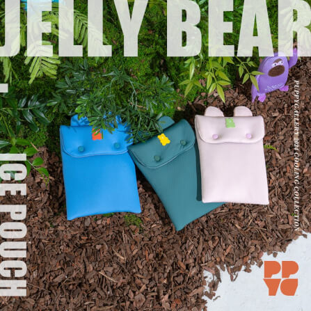 กระเป๋าเก็บความเย็นสำหรับสัตว์เลี้ยง PUPPY GALLERY Jelly Bear Ice Pouch สีชมพู_9