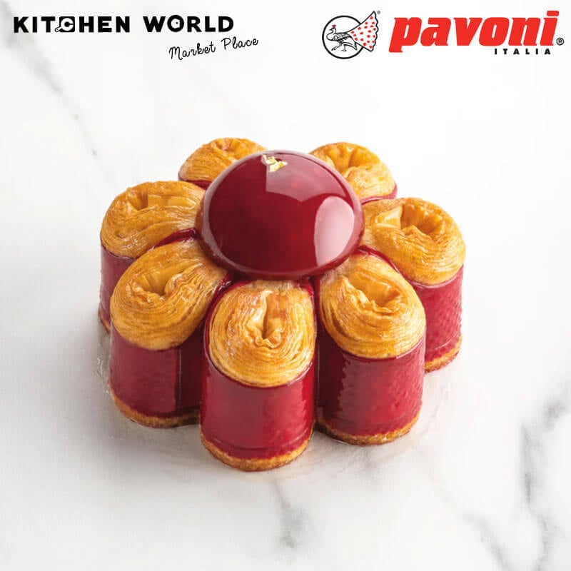 พิมพ์เค้กสแตนเลสเจาะรูรูปดอกไม้ PAVONI BW1436-51 ขนาด 10 ซม.