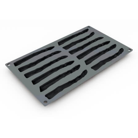 พิมพ์อบซิลิโคนรูปหน่อไม้ฝรั่ง PAVONI BW2302-034 จำนวน 12 ชิ้น สีเทา_1