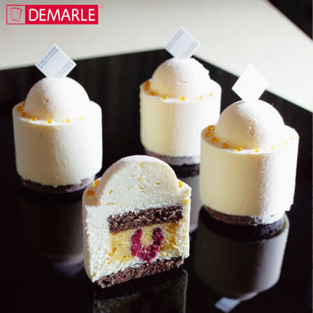 พิมพ์อบขนมเฟล็กซิแพนซิลิโคนครึ่งทรงกลม DEMARLE BW0657 ขนาด 60X40 ซม. สีดำ_4